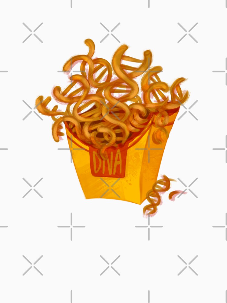 DNA helix curly fries by GalaxyChicken