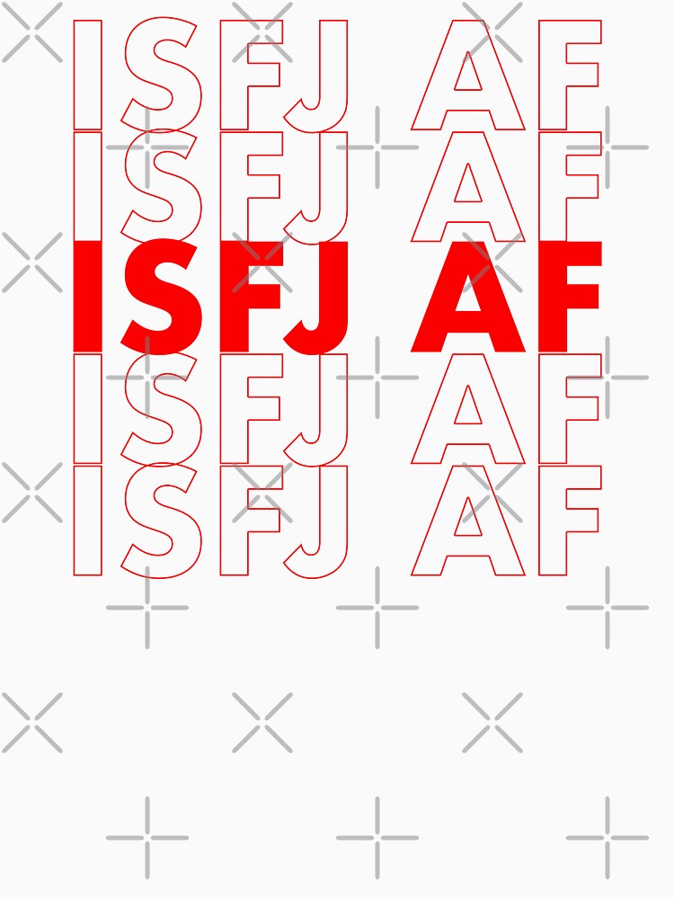 ISFJ AF Red Personality MBTI Funny Shirt by FanaticTee