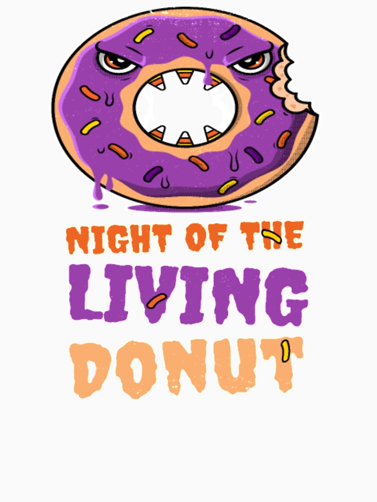 Halloween Night Of The Living Donut Zombie Funny by Clavitaps