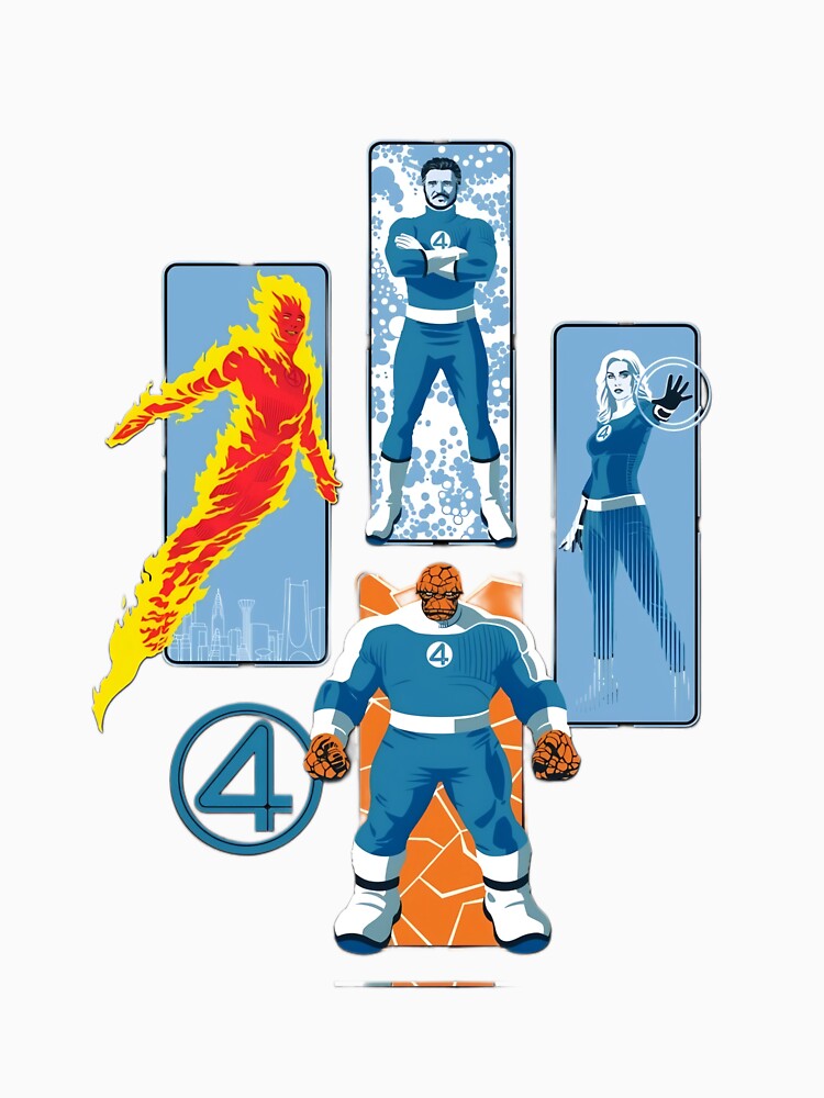 Fantastic Four – Full Team Retro Design by LoomisDreams