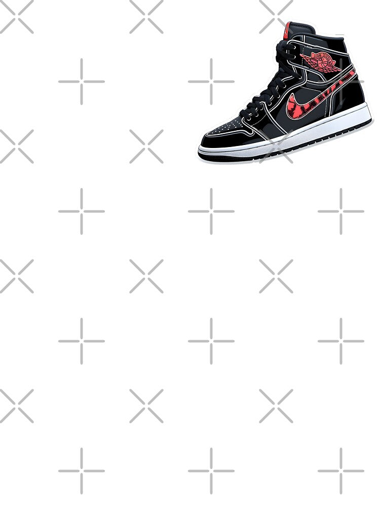 Sneakers, high-top street-wear shoes BasketBall black by Last-Train