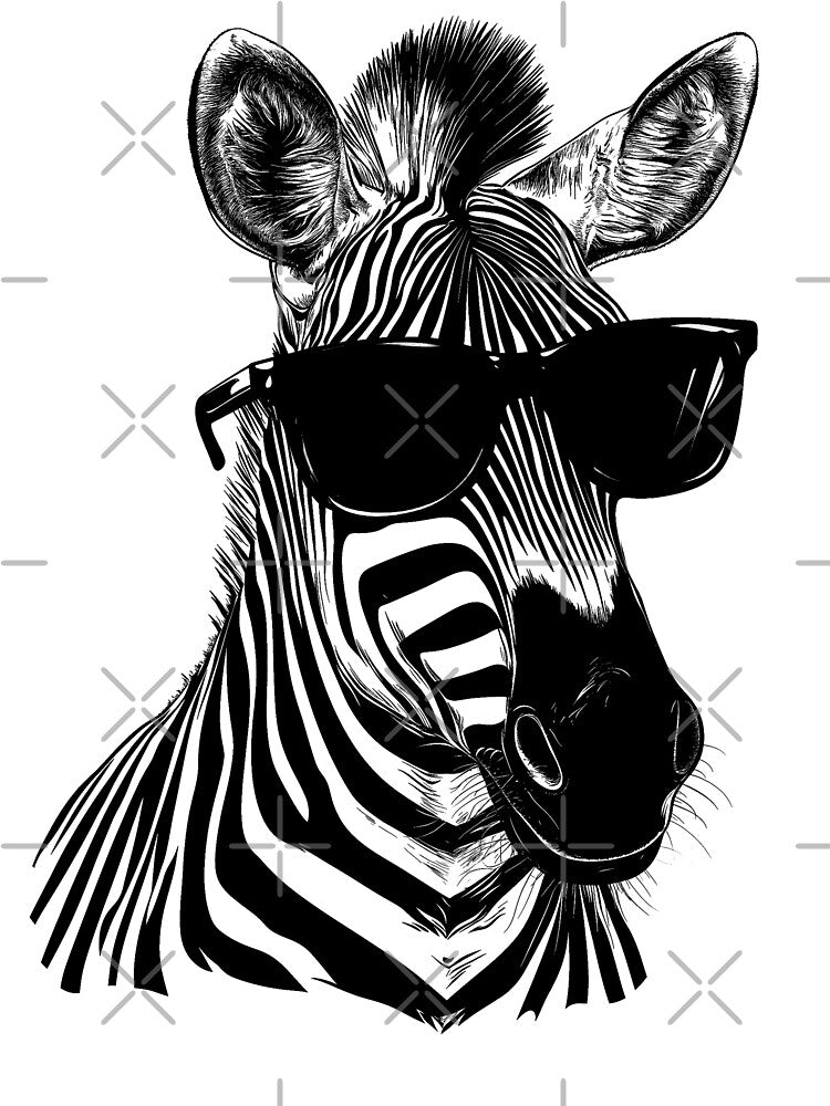 Zebra wearing sunglasses by valerko26