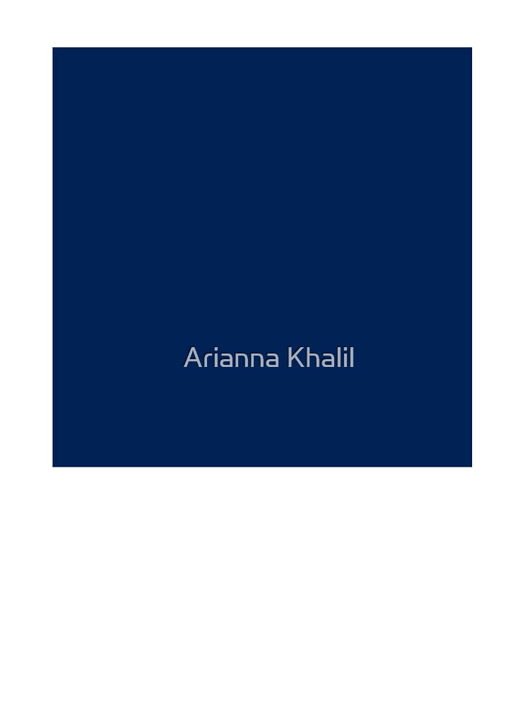 Solid Dark Blue by Arianna Khalil
