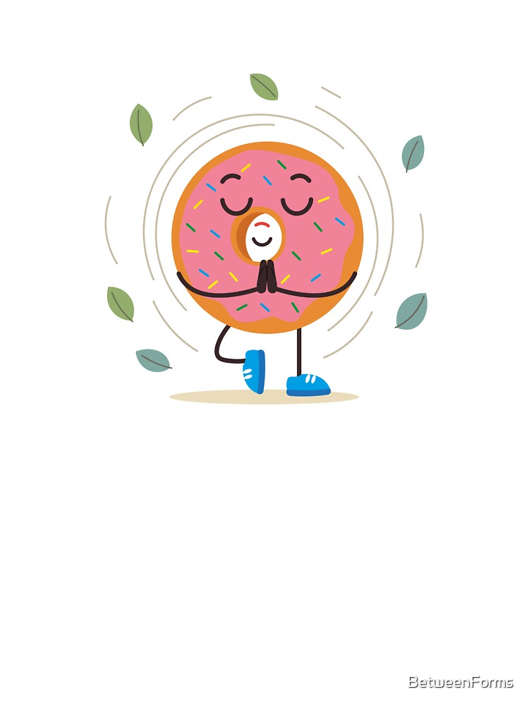 Pink Frosted Yoga Donut by BetweenForms