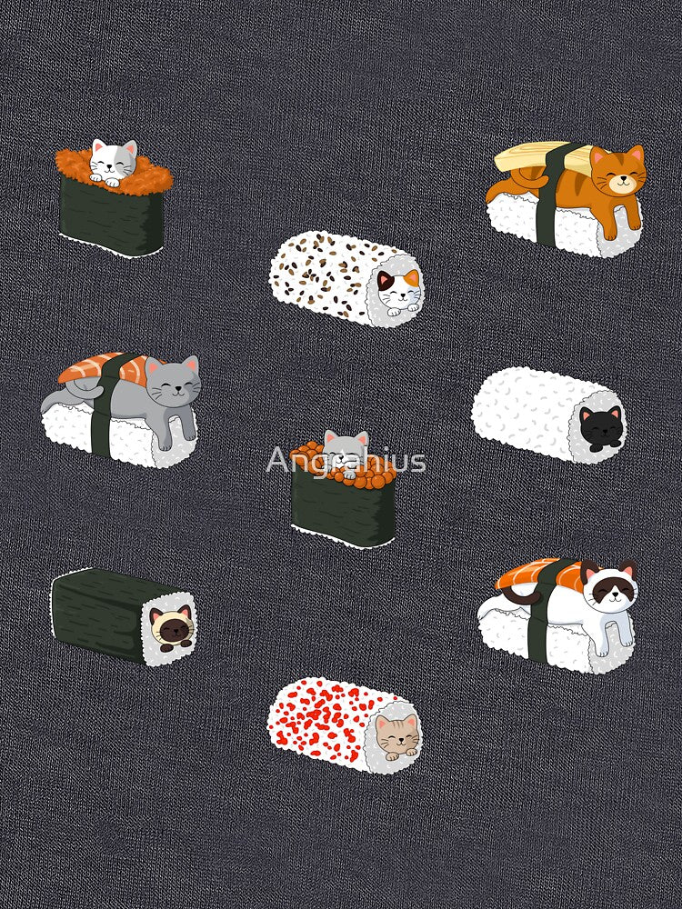 Cat sushi by Angrahius
