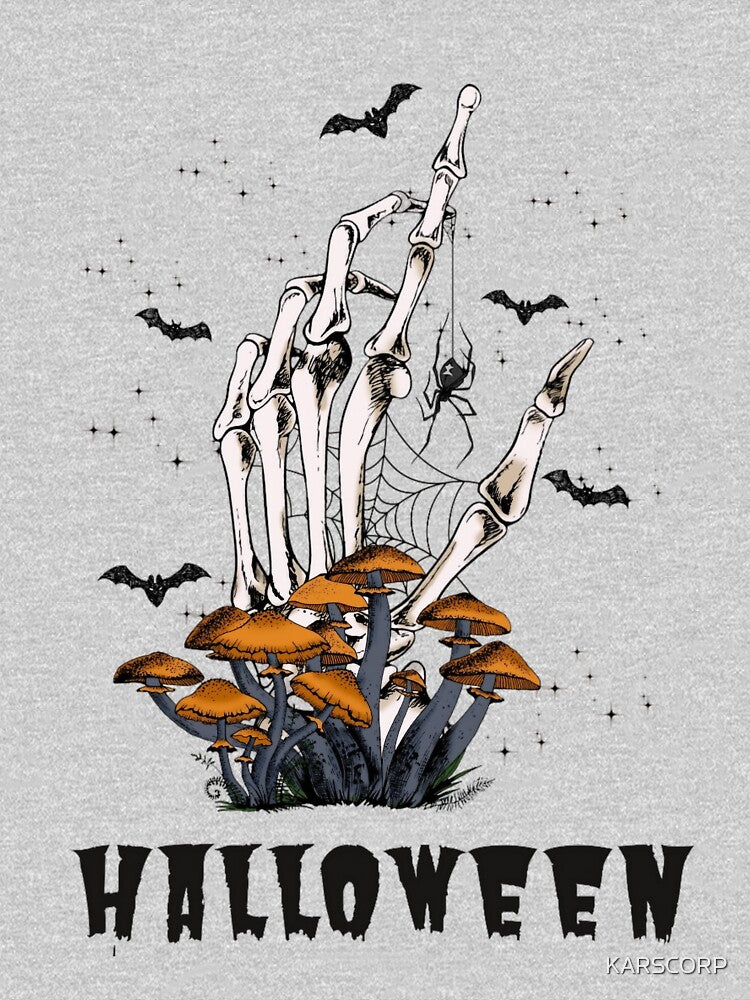 Skeleton Hand Halloween Graphic T-Shirt by KARSCORP