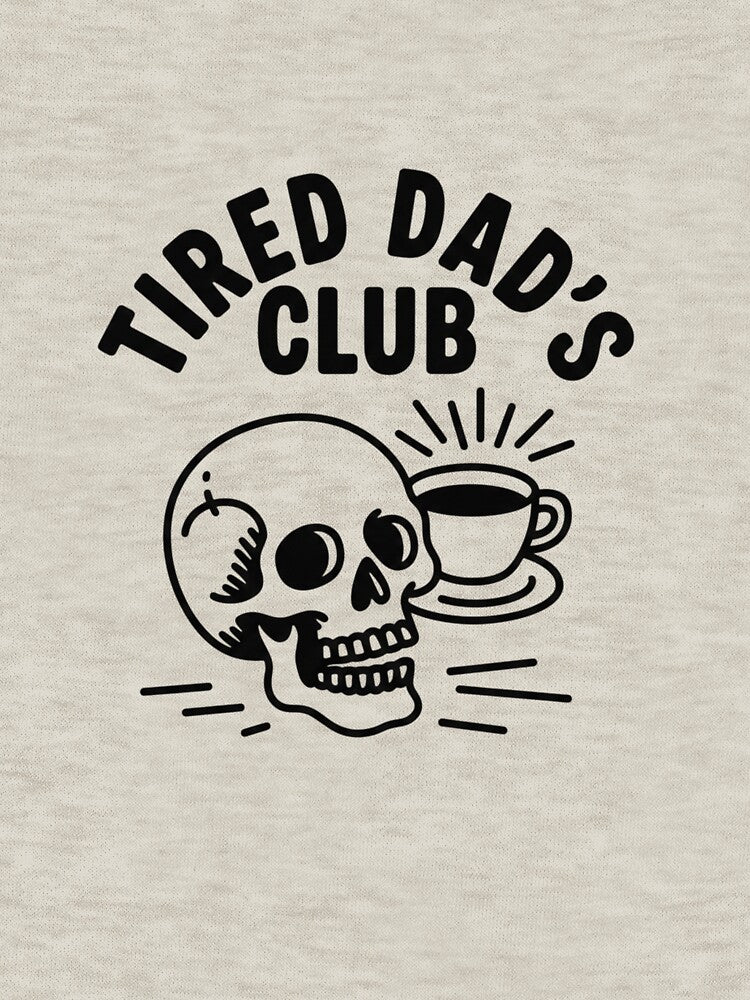 Tired Dad’s Club — Funny Fatherhood Illustration for Exhausted Parents by Colorful-Garden