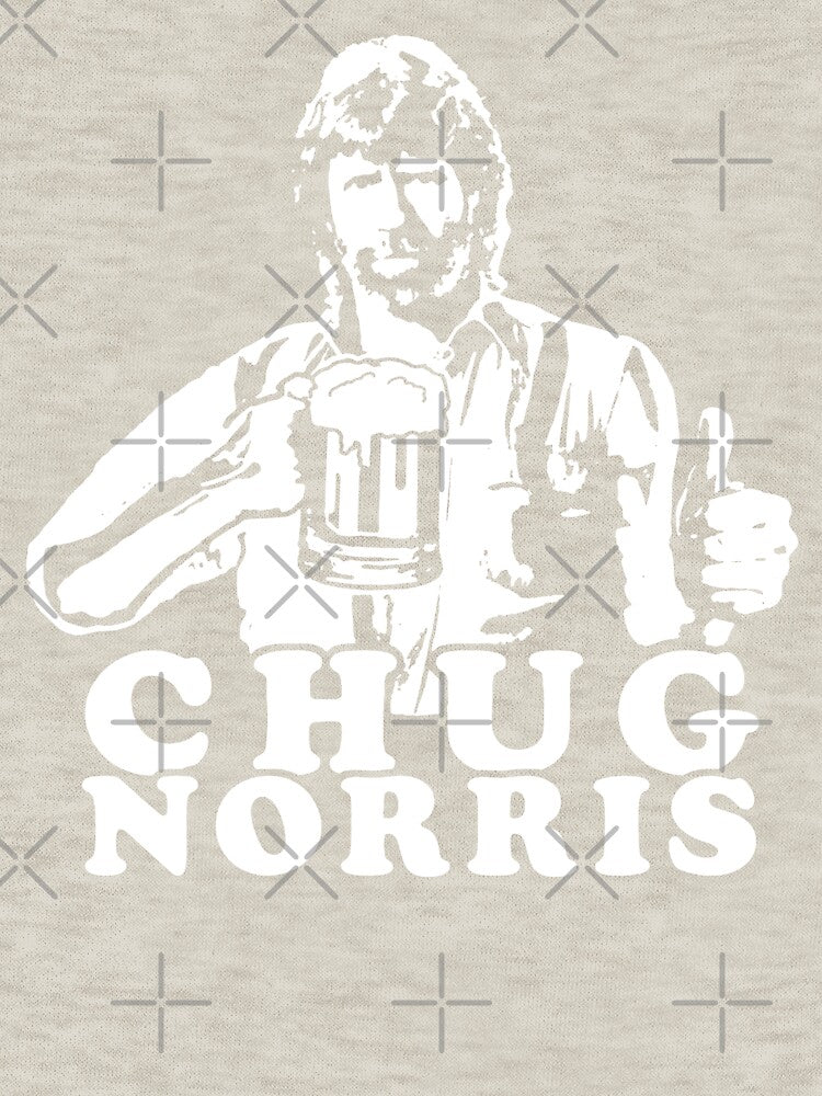 Funny Beer Chug Norris Cool Drinking Beer Witty Craft Alcohol 80s Party Hilarious Vintage Movie by Gilano