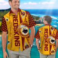 Redskins Washington Hawaiian Tropical Short Sleeve Shirt