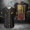 BEST Remy Martin United States Flag black Baseball Jersey