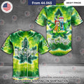 Rick N Morty Tiedye Baseball Jersey
