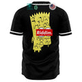 BEST Riddim Bart Simpson black Baseball Jersey