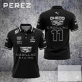 NEW! Checo #11 Perez Cadillac Racing Team 2026 All Over Print Polo Gift Fan