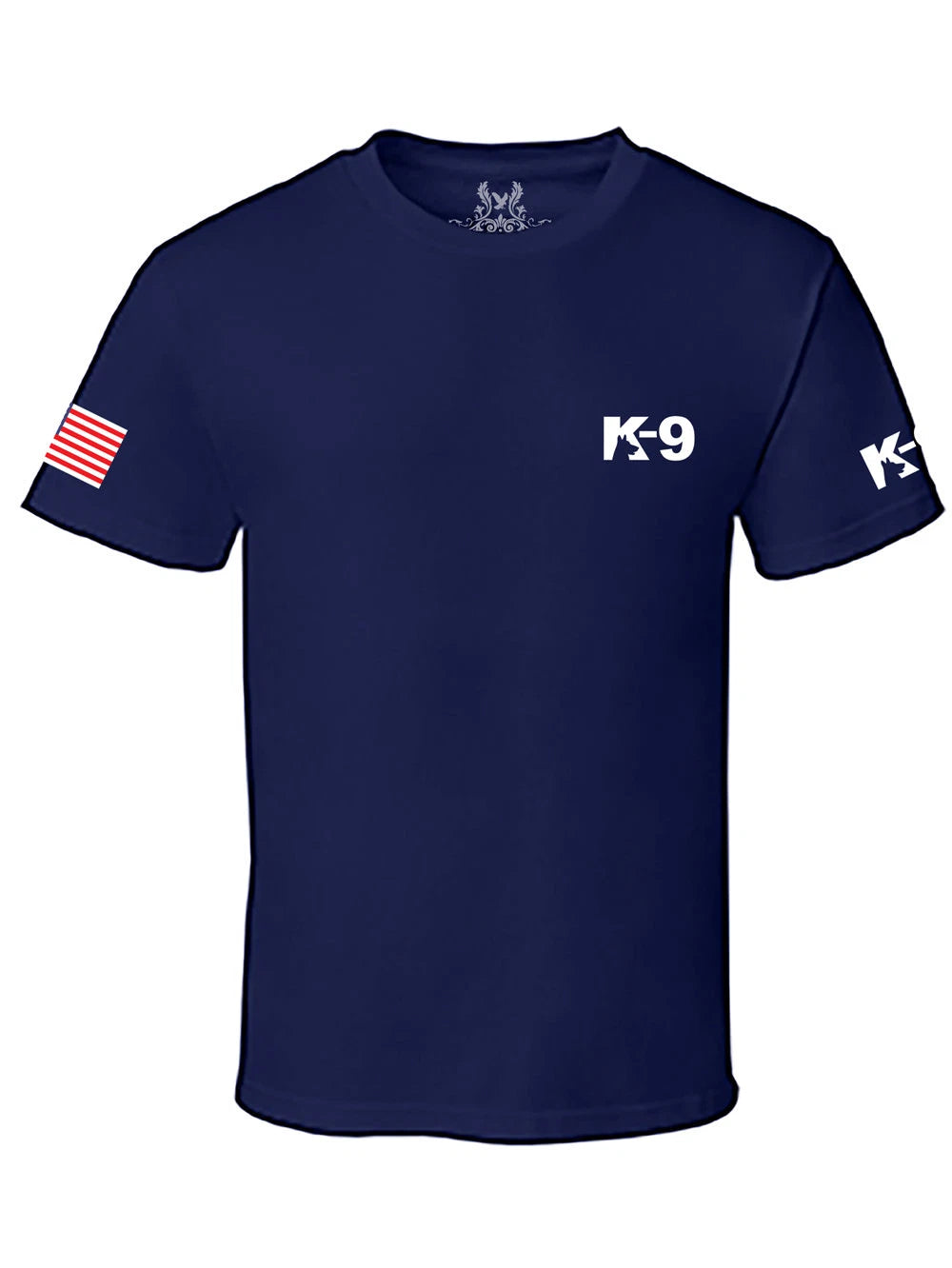 MEN PRINTED K-9 K9 USA FLAG POLICE STAFF SECURITY FUNNY CUSTOM HALLOWEEN T-SHIRT