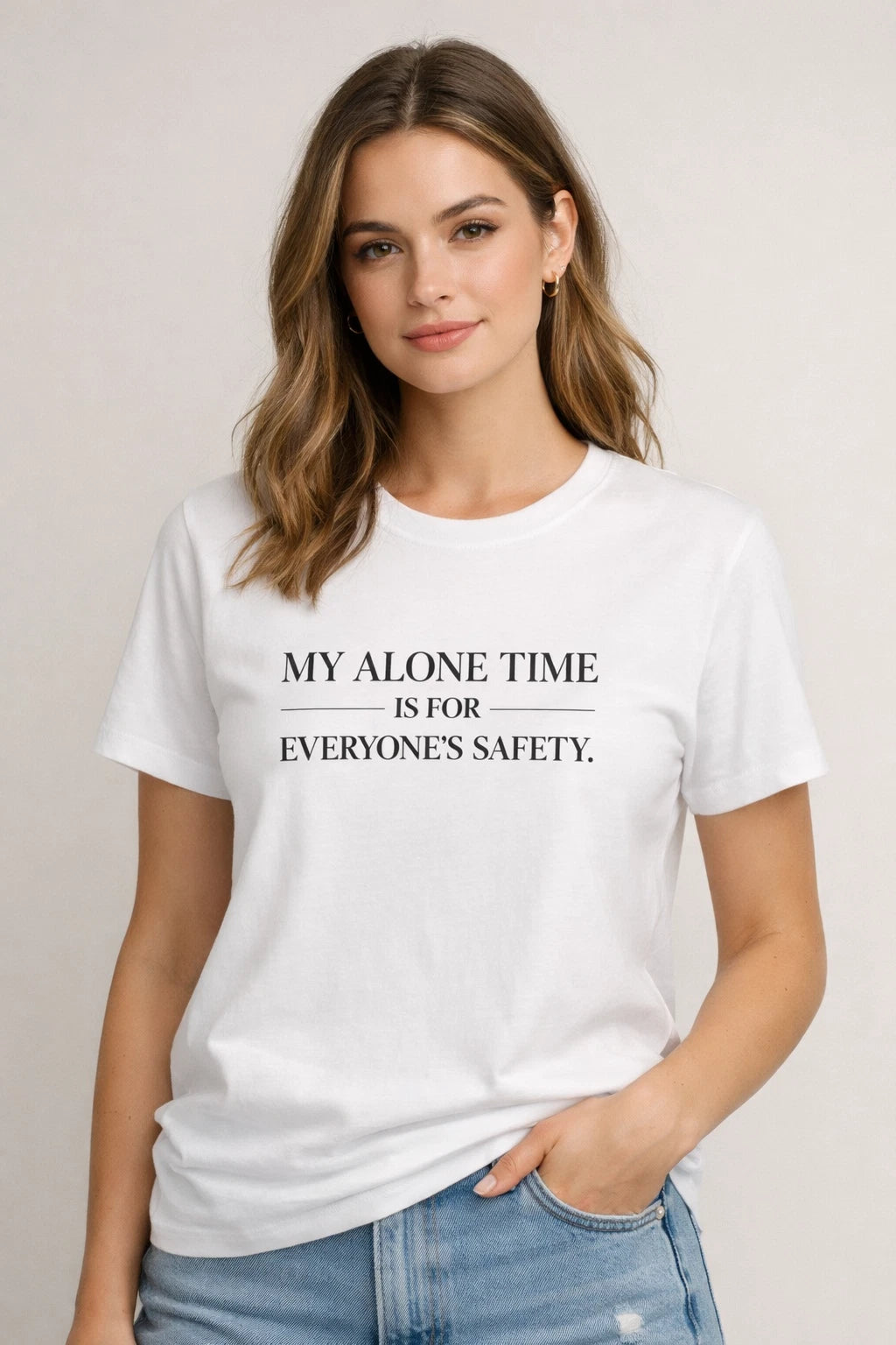 Funny Introvert Shirt – My Alone Time Is for Everyone’s Safety