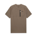 PUMA Pumatech Best Crew Neck Short Sleeve T-Shirt Mens Brown Casual Tops 6888849