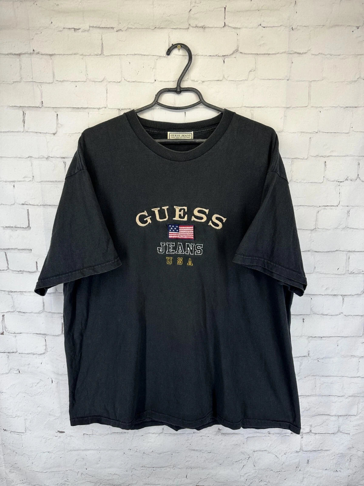 GUESS VINTAGE 90'S Y2K MENS T-SHIRT SHIRT JERSEY TRIKOT ORIGINAL SIZE XL