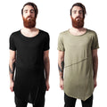 Urban Classics Long Open Edge Zip Front Tea Mens Cotton T-Shirt Jille Jumpsuit
