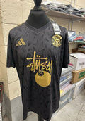 Metalheadz Stussy 8ball Football Shirt  Adidas custom Size XL