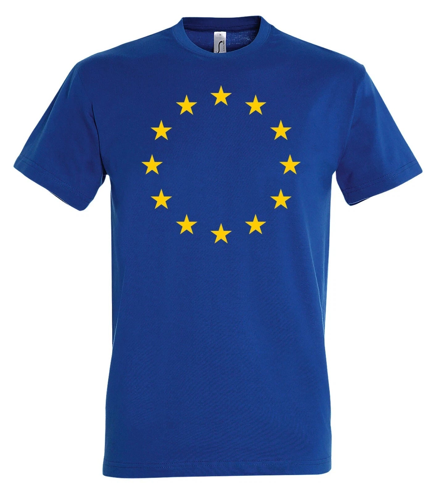 Youth Designz Mens T-Shirt EU Logo Print Europe Stars Flag Flag USA NATO