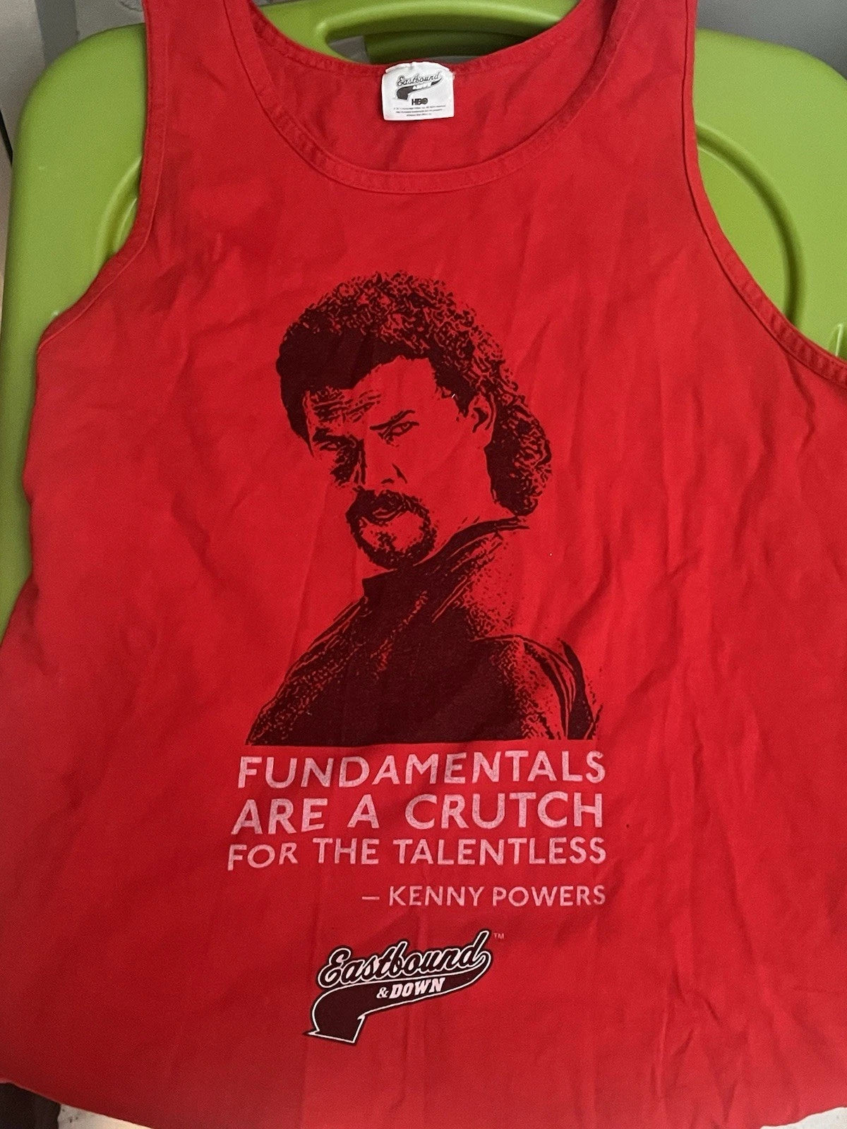 RARE Y2K Eastbound & Down Kenny Powers FUNDAMENTALS TV Show Tank Top HBO shirt L