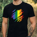 Mens Pride Month Motif Cotton T-Shirt Size XS to 5XL