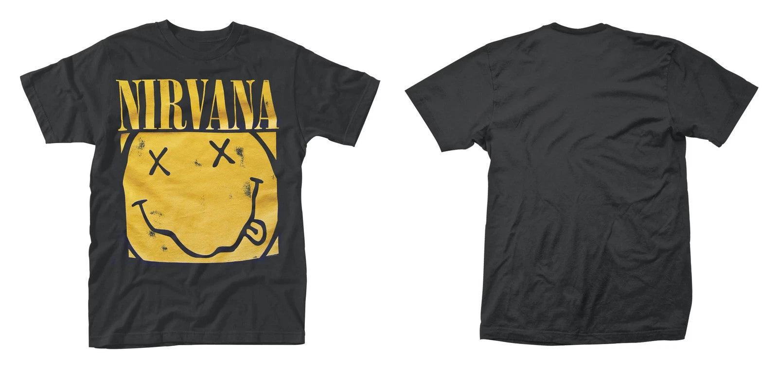 Nirvana Square Kurt Cobain Official Grunge Rock Mens Unisex T-Shirt