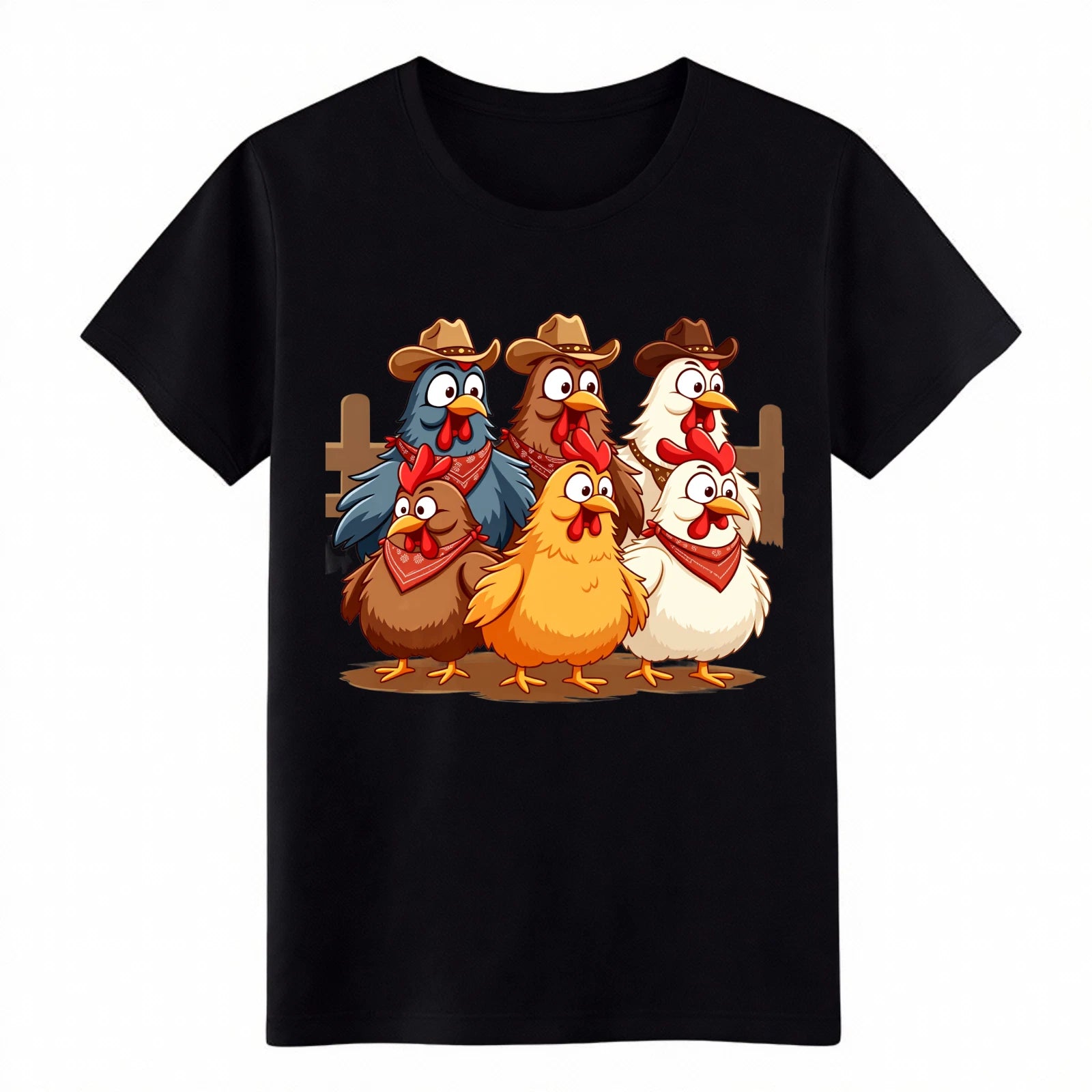 Cartoon Chicken Crew Dad Hat, Funny Farm Animal Graphic, Unisex Baseball Cap