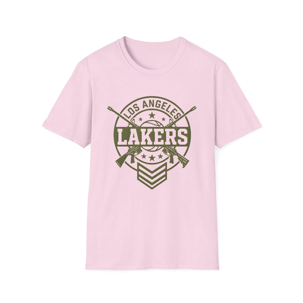 NBA Military theme Los Angeles Lakers Unisex Softstyle T-Shirt
