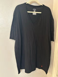 Ralph Lauren Mens Short Sleeve Black Pony V Neck T-shirt 3XLT