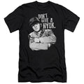 Three Stooges Slim Fit T-Shirt Don't Give a NYUK Black Tee