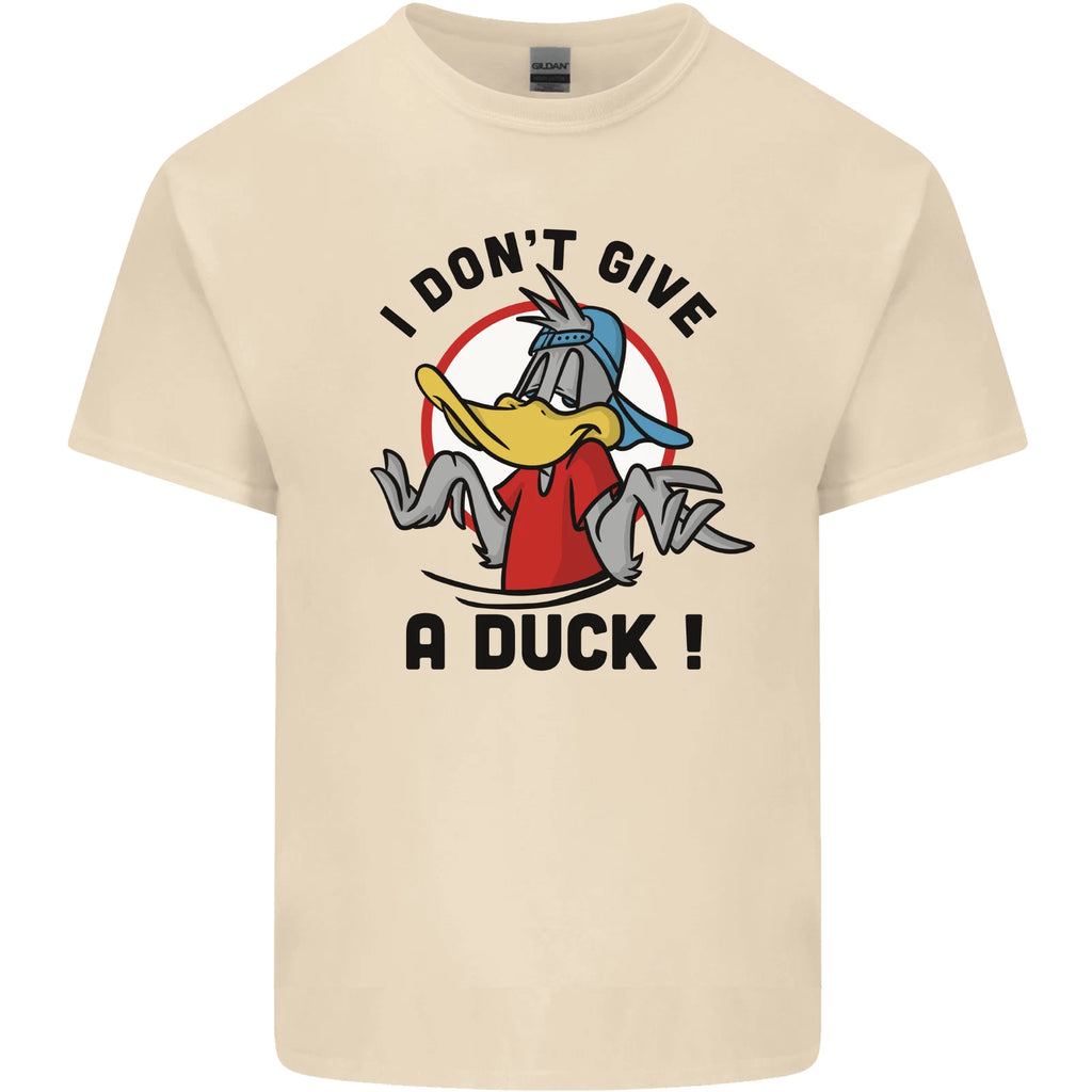 I Don't Give a Duck Funny Offensive Rude Joke Mens Light Cotton T-Shirt