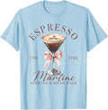 Womens Espresso Martini Social Club Drinking Cocktail T-Shirt