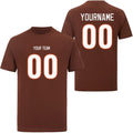 Personalized Print T-Shirts, Custom Cotton Tops Tee - Add Any Name/Number/Photo