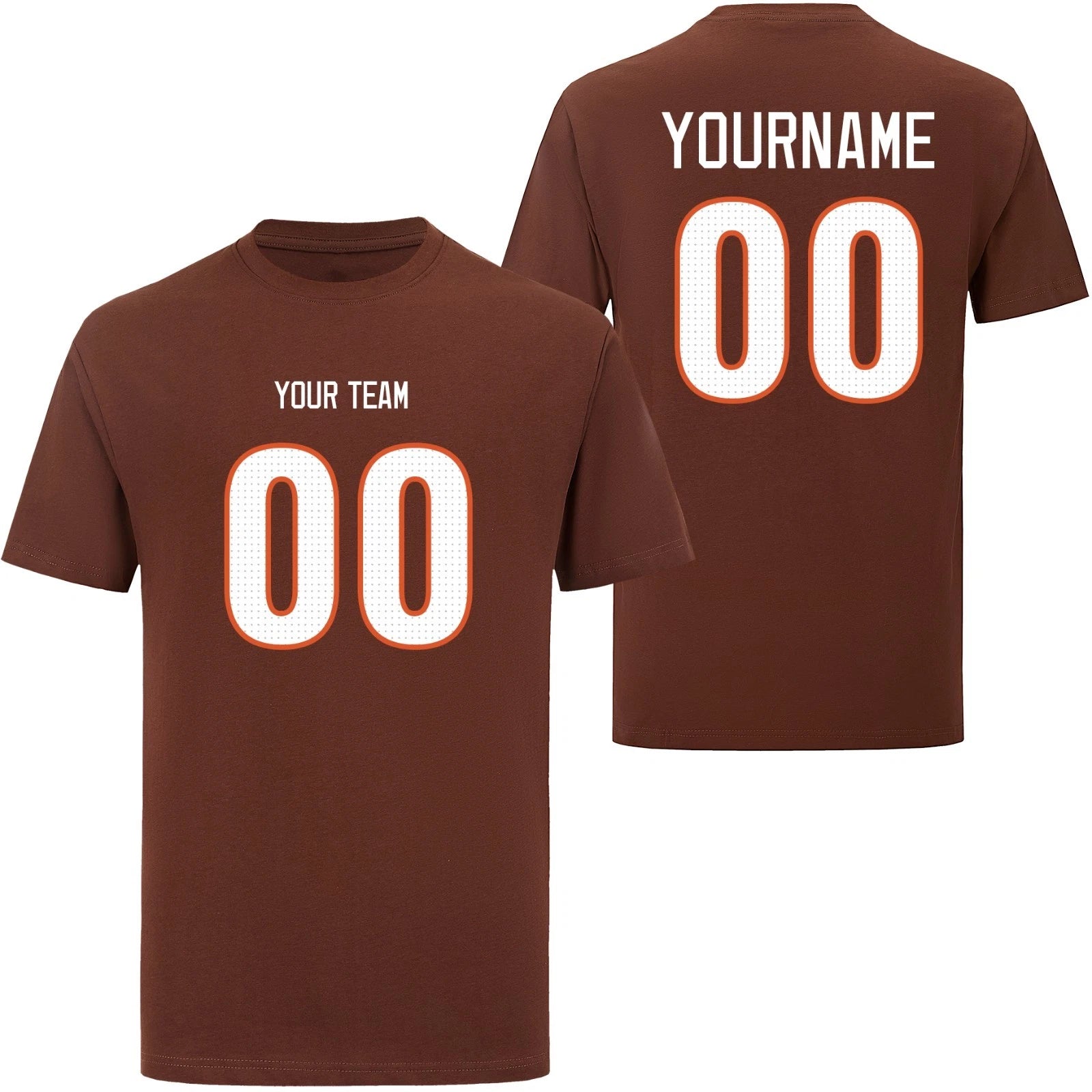 Personalized Print T-Shirts, Custom Cotton Tops Tee - Add Any Name/Number/Photo