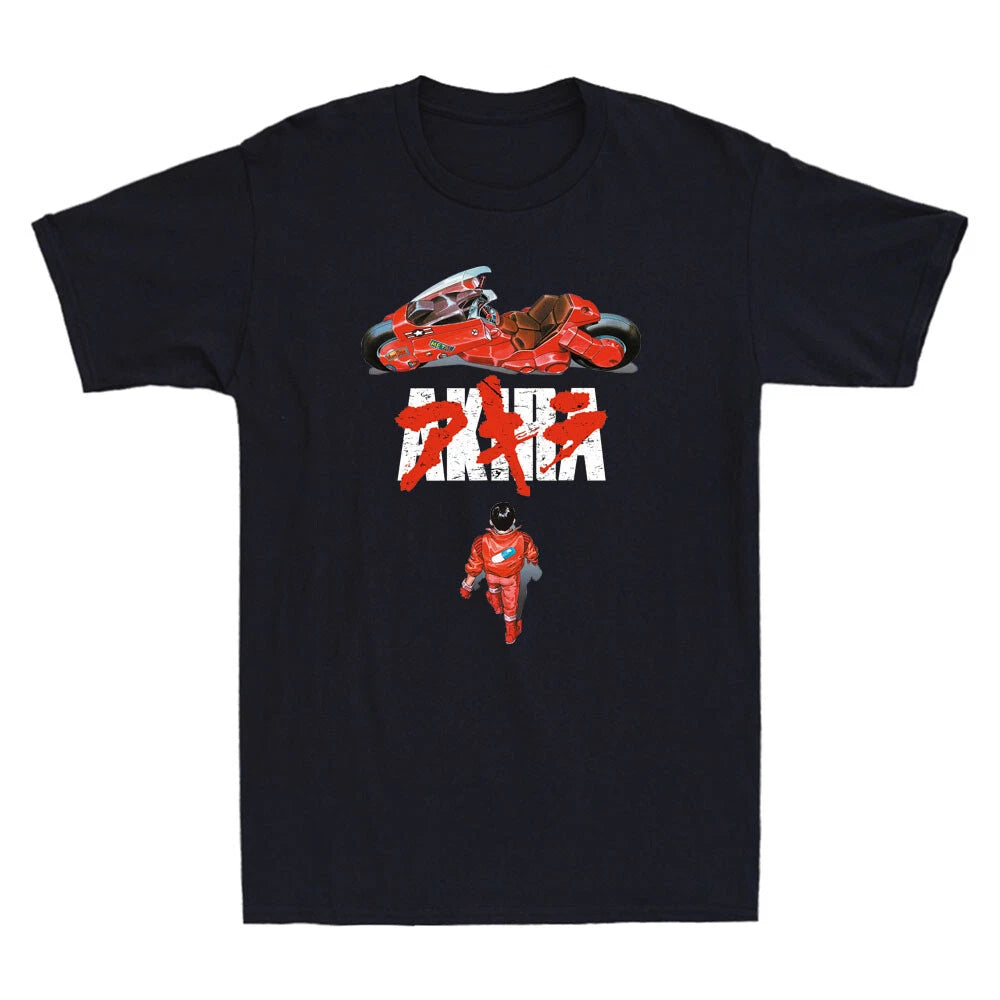Akira T-shirt 1980s Japanimation Anime Film Vintage Men's Short Sleeve T-Shirt