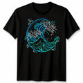 Japanese Hokusai Great Wave Unisex T Shirt Aesthetic Kanagawa Vaporwave Art Gift