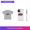 Custom Corgi Paw Print Gift Set Shirt Phone Case Personalized Pet Name Bundle