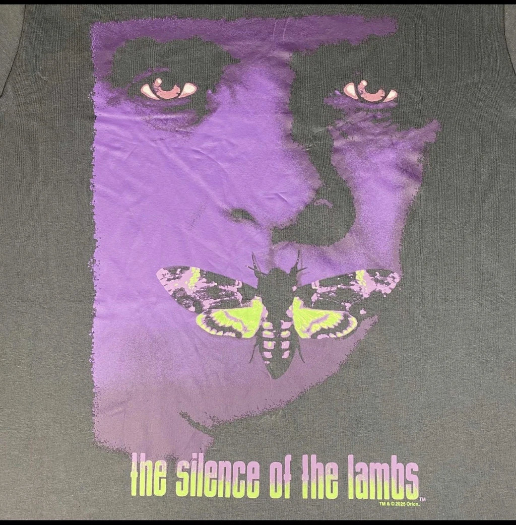 Silence Of The Lambs Movie Men's T-Shirt Hannibal Lecter, Gray/Purple - Size XL