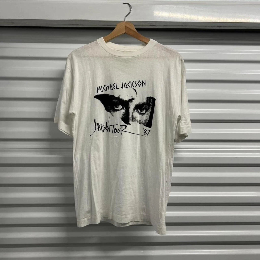 Vintage Michael Jackson 1987 Japan Tour T-Shirt Men's Retro Rare Graphic S-5XL
