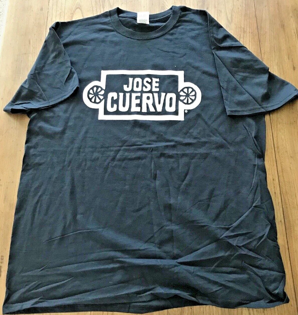 JOSE CUERVO Logo On Black 100% Cotton Fruit Of The Loom T-Shirt Men's Size XL