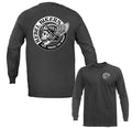 Rebel Bikers Vintage Classic Custom Motorcycle Graphic Long Sleeve