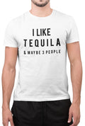 I Like Tequila Funny Drinking Saying Shirt Quotes Sarcastic Womens T-Shirt