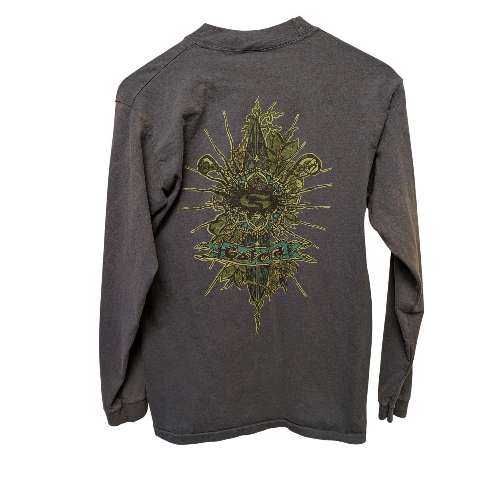Vintage Gotcha Men's Long Sleeve T Shirt Surf Graphic Print Size M Y2K Beachy