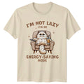 Funny Cat I'm Not Lazy I'm In Energy-Saving Mode Persian T-Shirt