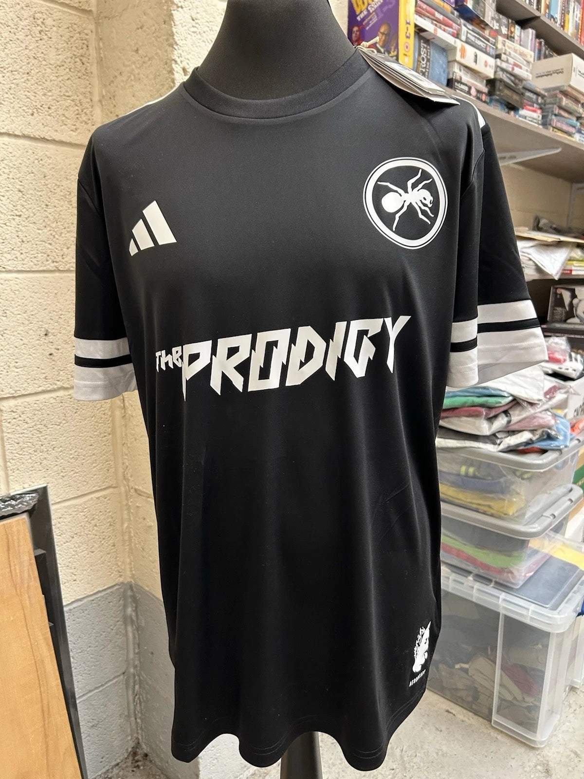 The Prodigy Keith Flint Football Shirt  Adidas custom Size XL