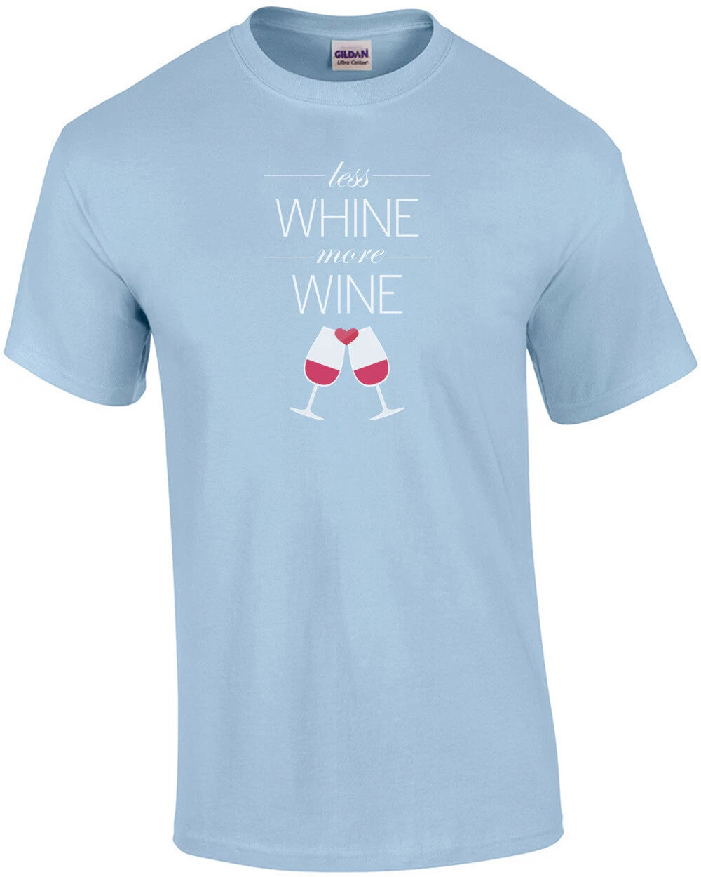 Less whine - more wine - funny wine t-shirt