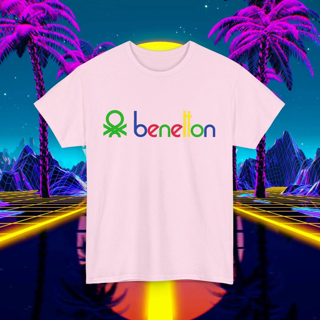 Custom Benetton vintage 1980s design t-shirt, Unisex for men and women, 90s tee