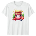 Sweet Kawaii Strawberry Jam Jar T-Shirt Berry Fruit Food Lover Gift