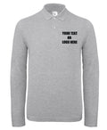 Personalised Custom Printed B&C Collection Cotton Piqué Polo Shirt Long Sleeve
